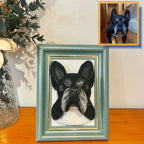 Wool Felt Pet Painting | Handmade Custom Pet Portrait