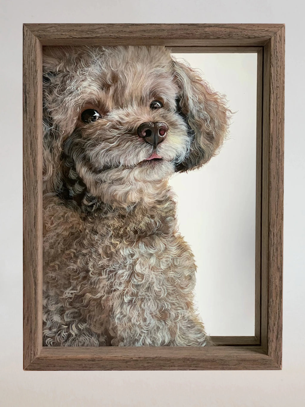 Framed Glass Pet Painting