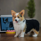 Custom Felt Pet Sculpture | Handmade Full-Body Pet Figurine