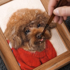 Wool Felt Pet Painting | Handmade Custom Pet Portrait