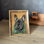 Wool Felt Pet Painting | Handmade Custom Pet Portrait