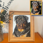 Wool Felt Pet Painting | Handmade Custom Pet Portrait